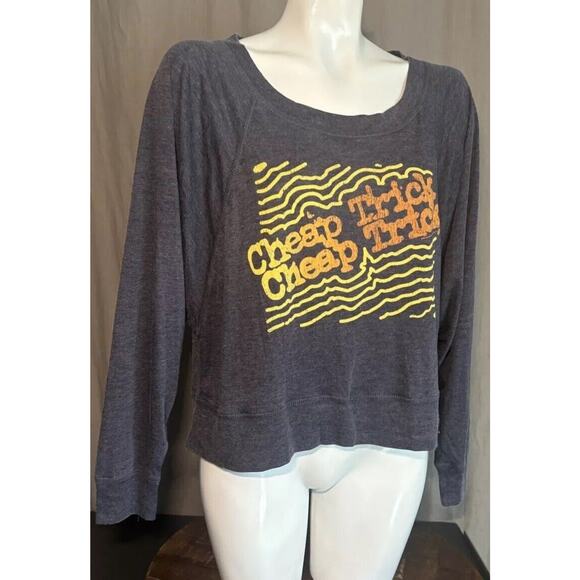Chaser NWT Anthropologie Cheap Trick Blue Long Sleeve Women’s Size Small - Picture 8 of 11